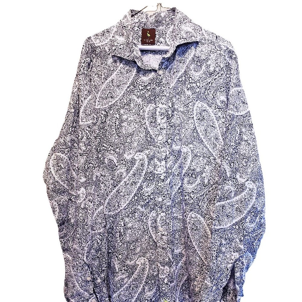 TAILORBYRD 100% Linen Dress Casual Shirt XL